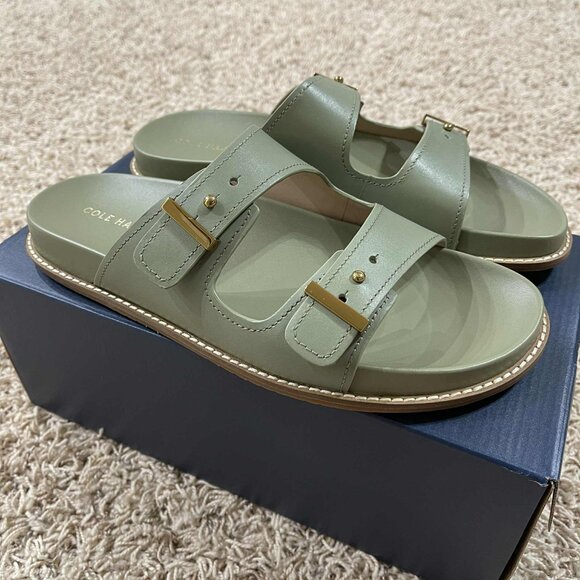 Cole Haan Women's Marisol Footbed Sandals Shoes Oil Green, Size 11 (New in Box) - Picture 4 of 15